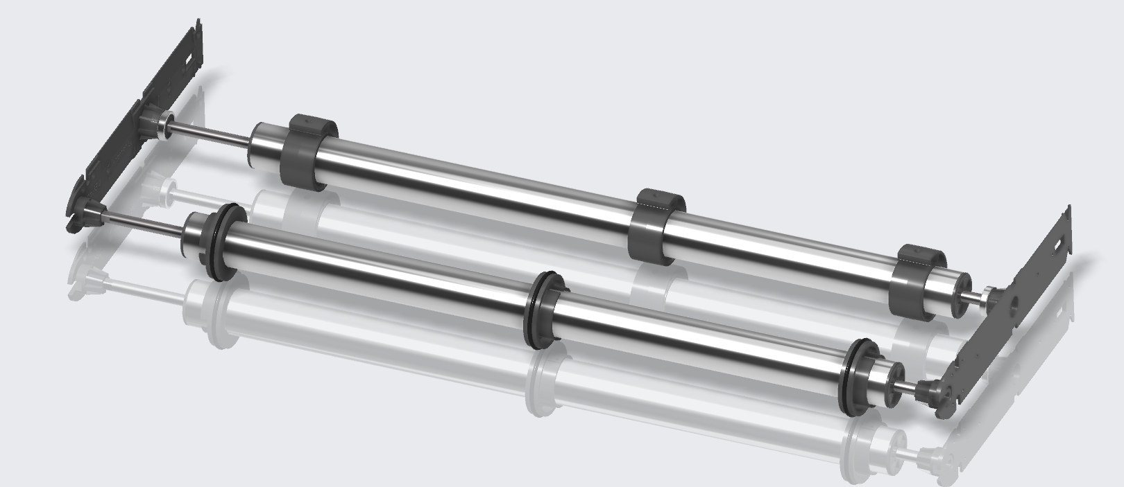 卷帘百叶窗设置的滚轮机构